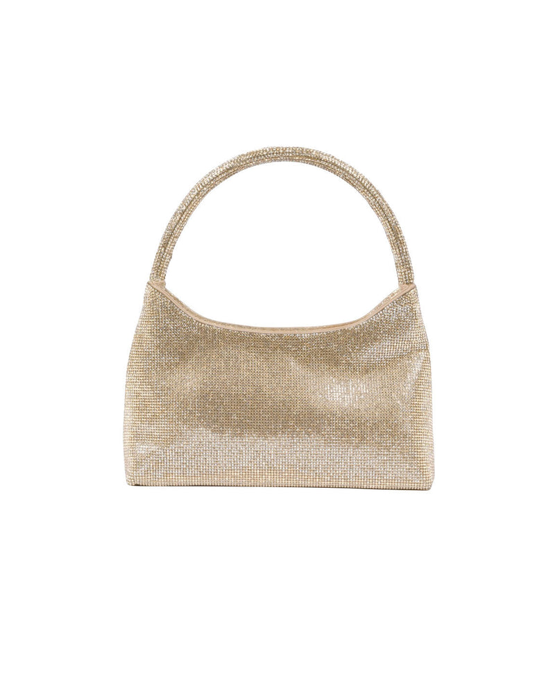 BORSA A MANO ORO CON STRASS