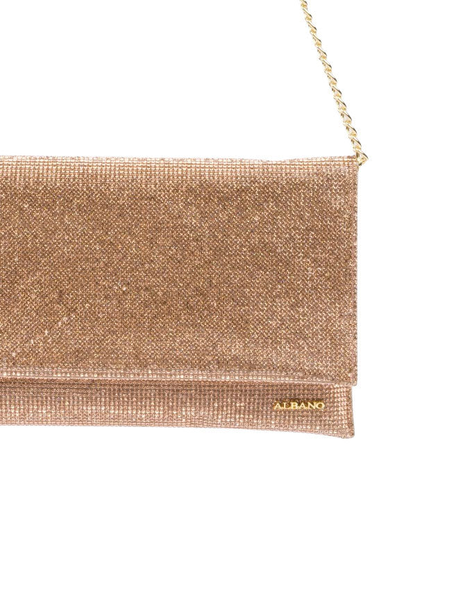 POCHETTE ORO ROSA CON STRASS