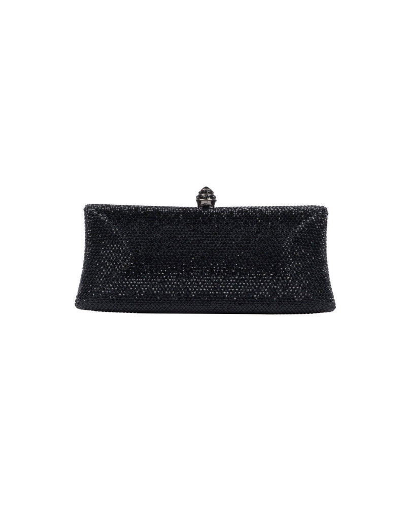 BORSA CLUTCH NERA CON STRASS