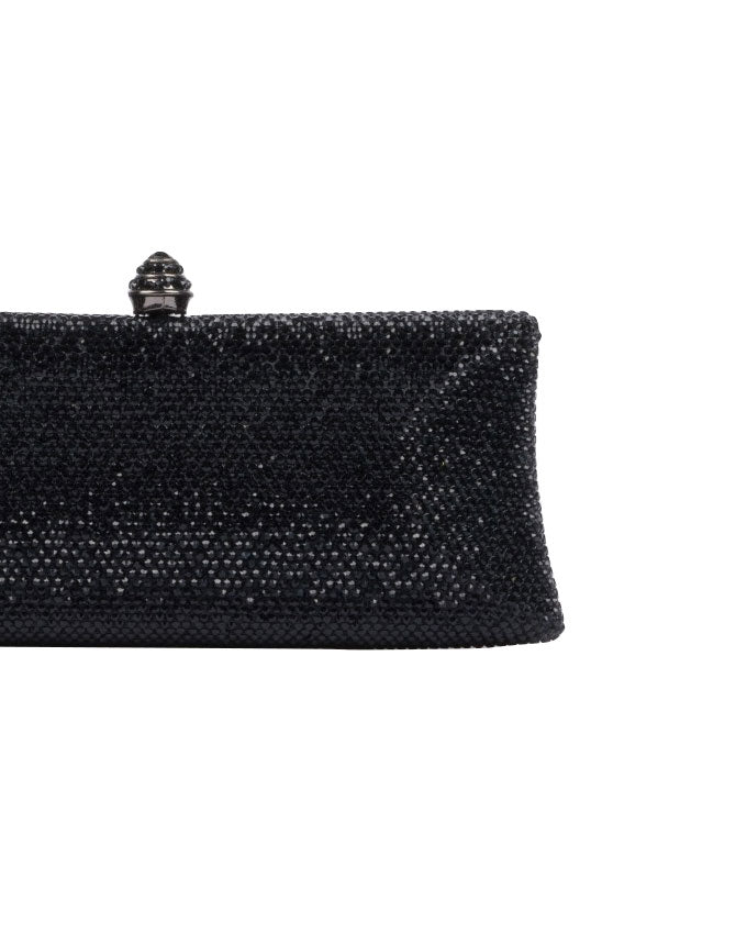 BORSA CLUTCH NERA CON STRASS