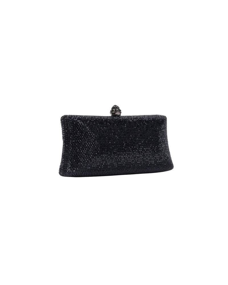 BORSA CLUTCH NERA CON STRASS