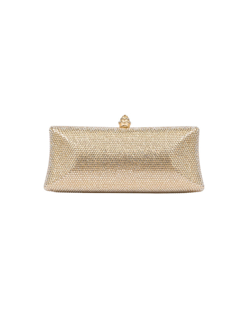 BORSA CLUTCH ORO CON STRASS