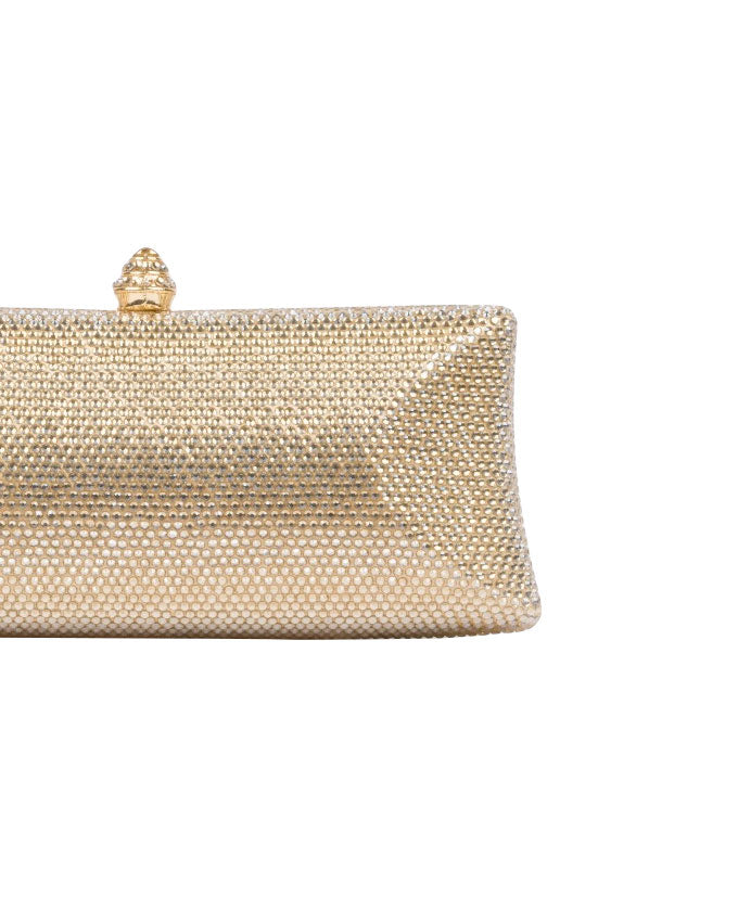 BORSA CLUTCH ORO CON STRASS