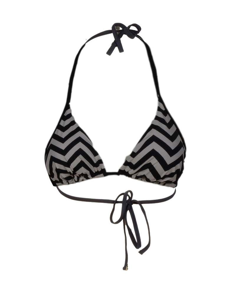 BIKINI TRIANGOLO NERO MARRONE E BIANCO