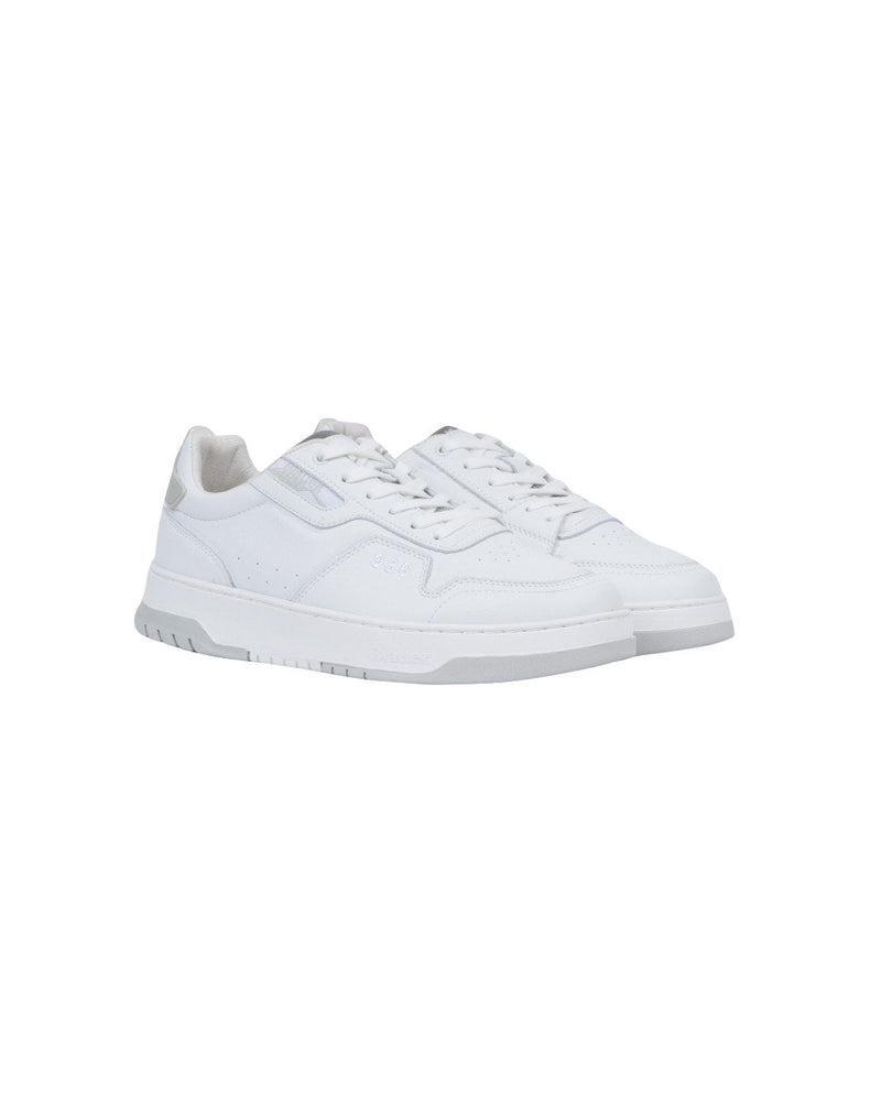 SNEAKERS DIXON BIANCHE CON RIPORTO GRIGIO