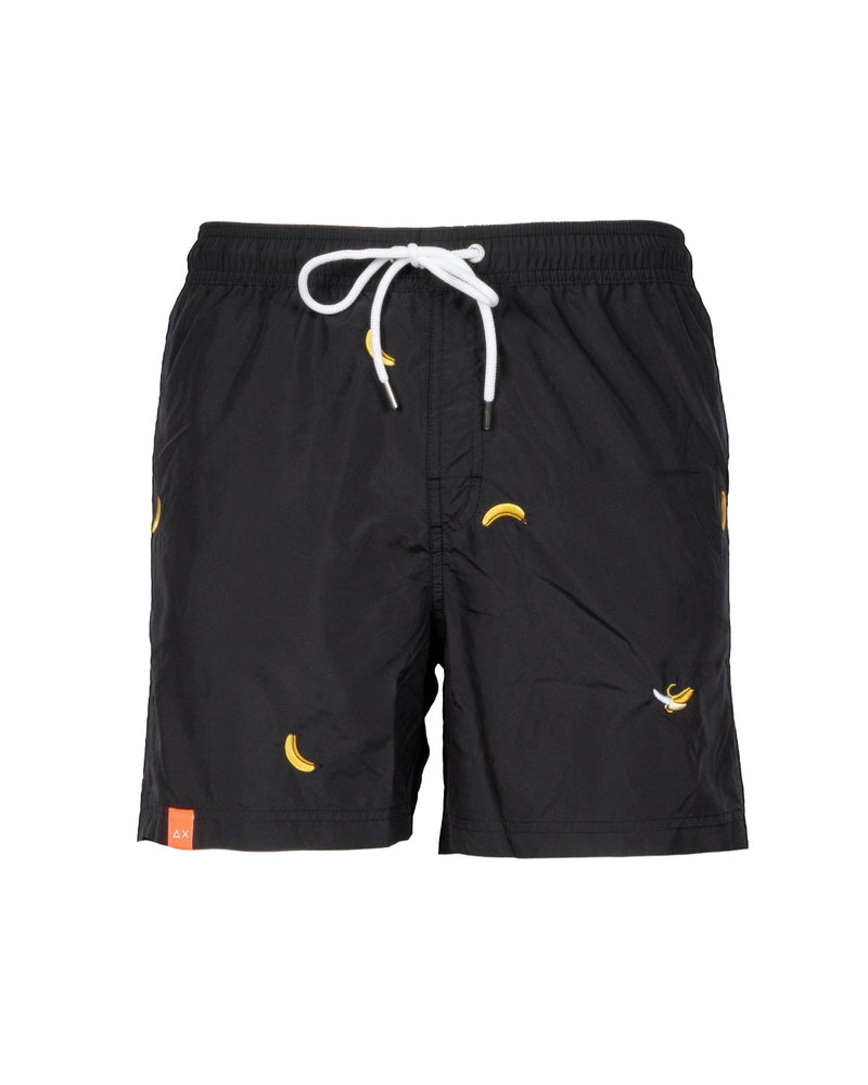 COSTUME MARE NERO CON BANANE