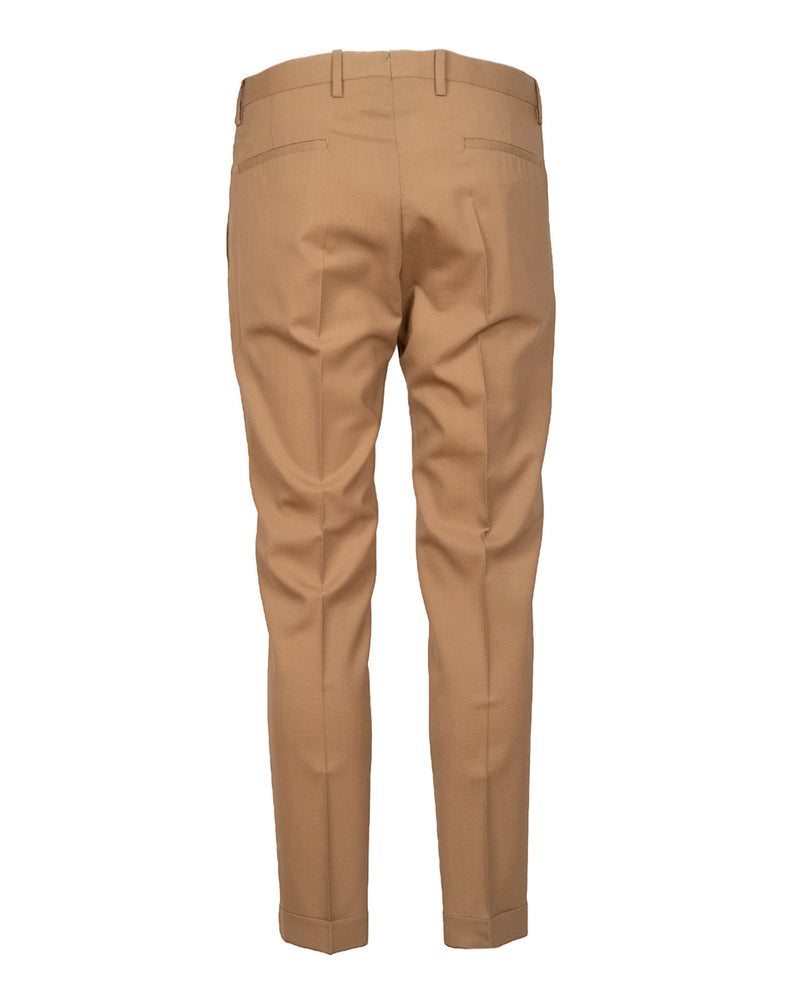 PANTALONI BEIGE CON PINCES