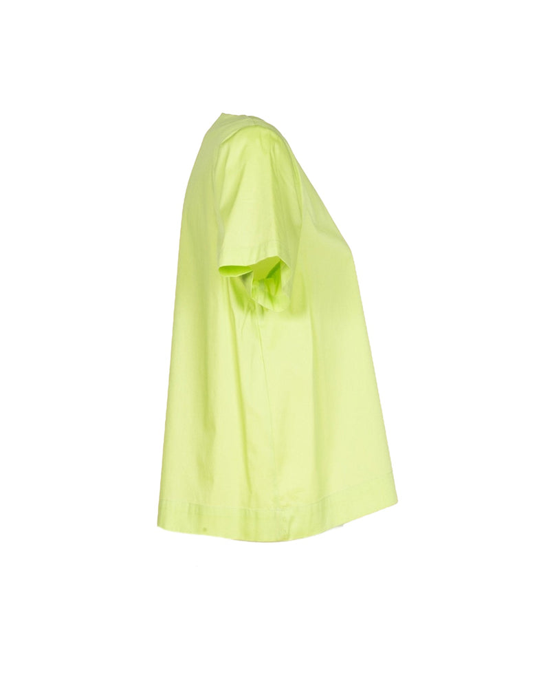 BLUSA IN COTONE VERDE LIME