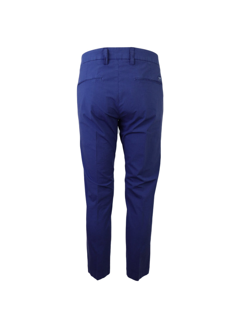 PANTALONI IN COTONE BLU ROYAL CON TASCA AMERICA