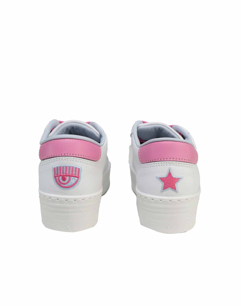 SNEAKERS IN VITELLO ROSA