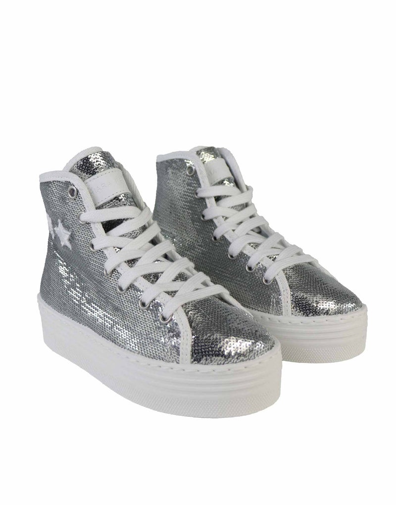 SNEAKERS ALTA IN PAILLETTES