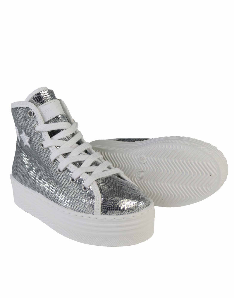 SNEAKERS ALTA IN PAILLETTES