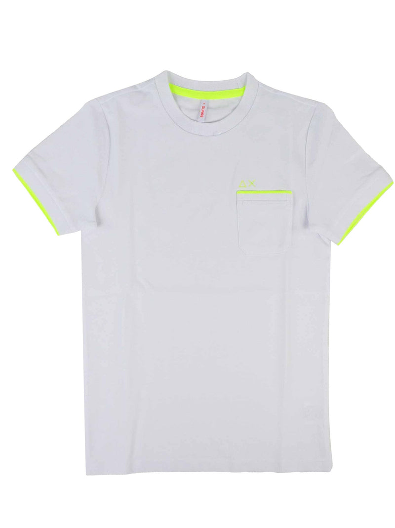 T-SHIRT SUN 68 PIQUET BIANCA