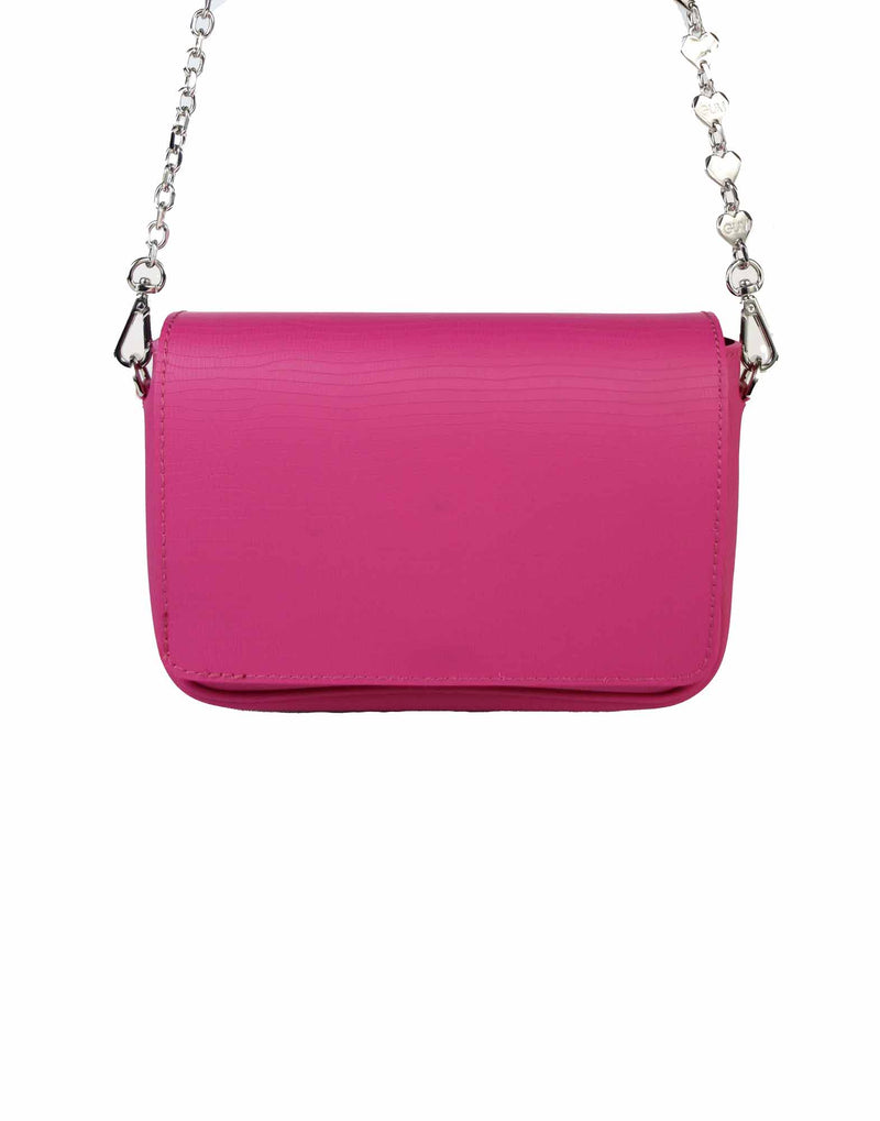 BORSA CON TRACOLLA FUXIA