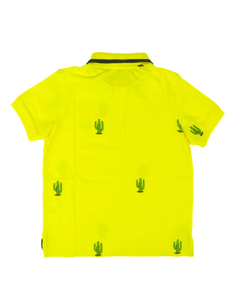 POLO GIALLA CON CACTUS