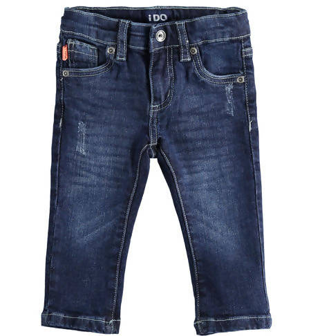 Pantalone denim per bambino in cotone stretch